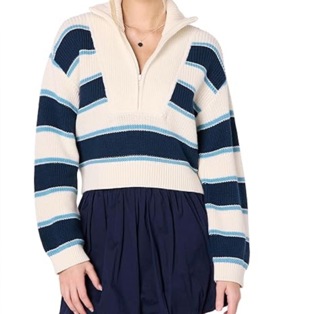 SW70 The Drop NWT Size XL 1/4 Zip Collared Sweater